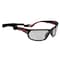 212 Performance Premium Anti-Fog Clear Lens Safety Glasses in Black and Red EPE13-05-03 - alternate 1